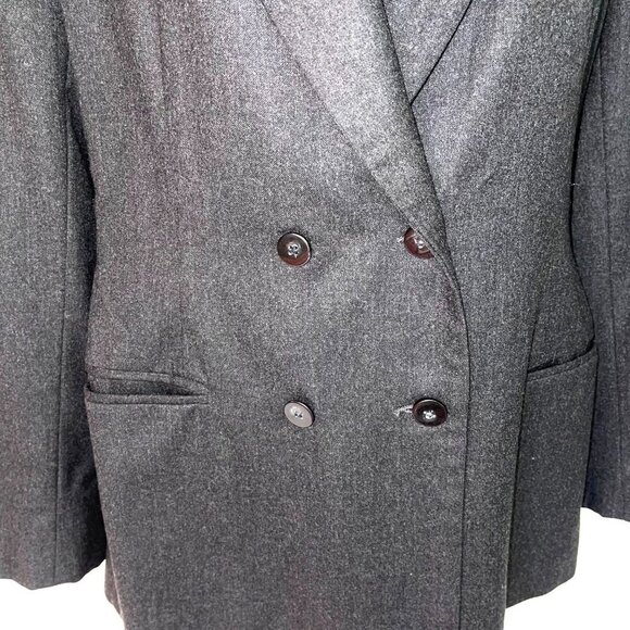Iris Singer Collection Wool Blazer Size 8 Womens Double Breasted Made In USA - Picture 3 of 11